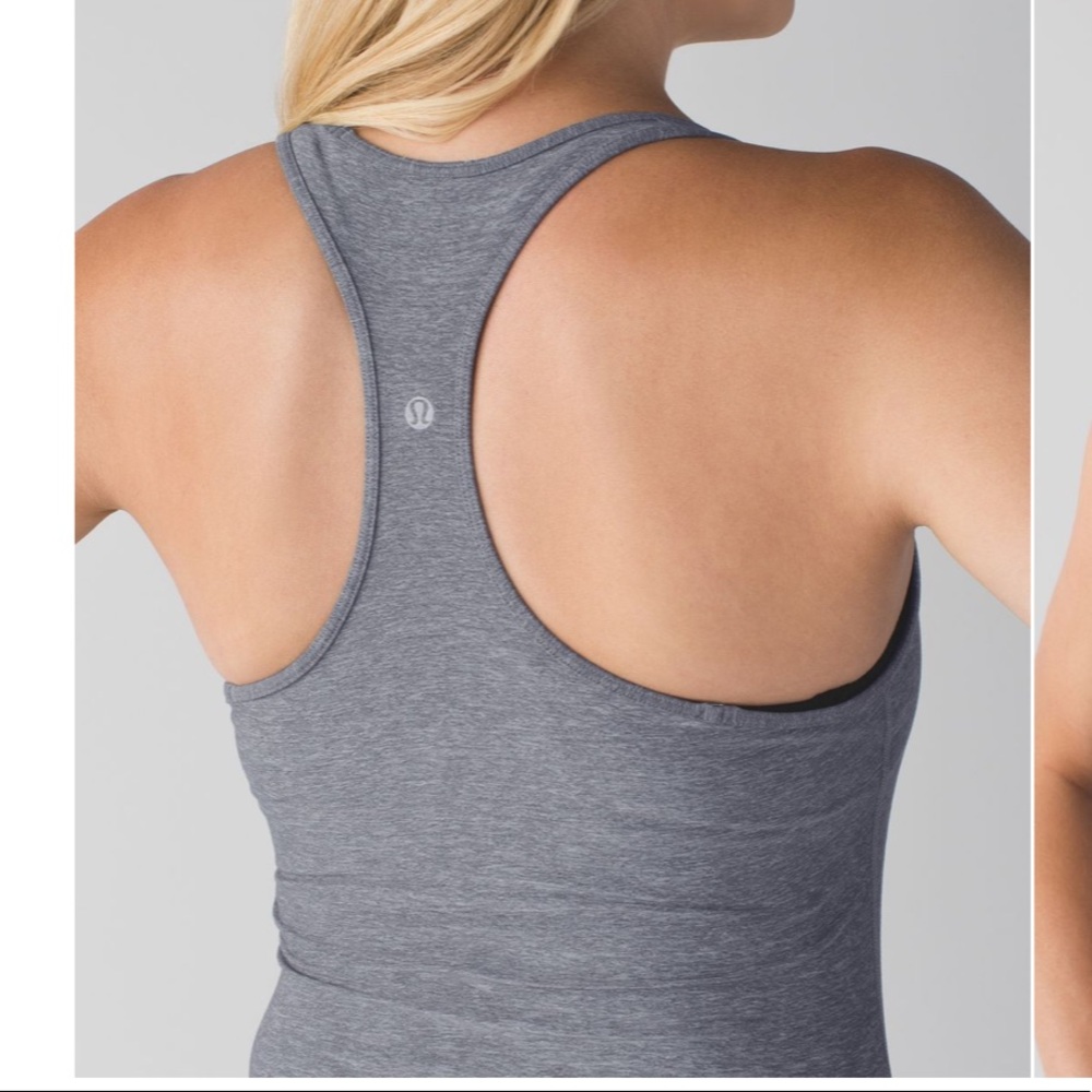 Lulu Lemon Cool Racerback - Heather Grey